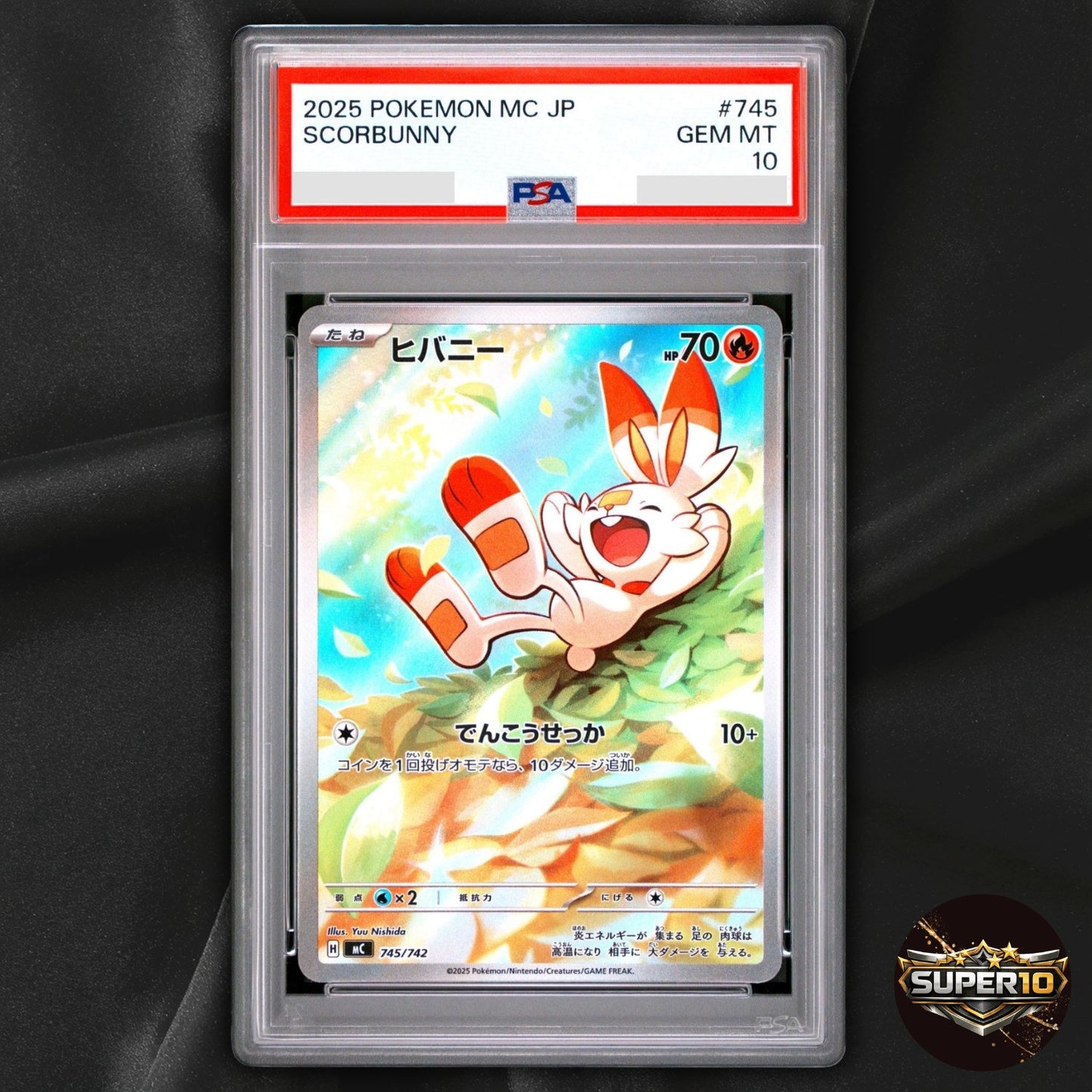 PSA 10 Scorbunny AR 745/742 MC Start Deck 100 Battle Collection Pokemon Card