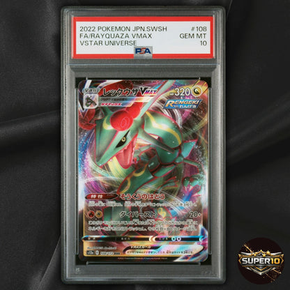 PSA 10 Rayquaza VMAX 108/172 RRR Japanese Pokemon VSTAR Universe S12a Holo