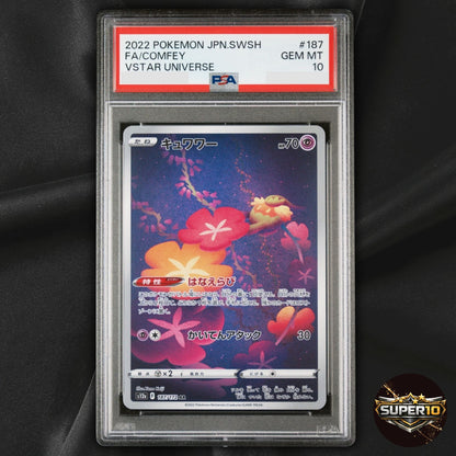PSA 10 Comfey 187/172 AR Holo Full Art s12a Japanese Pokemon Card