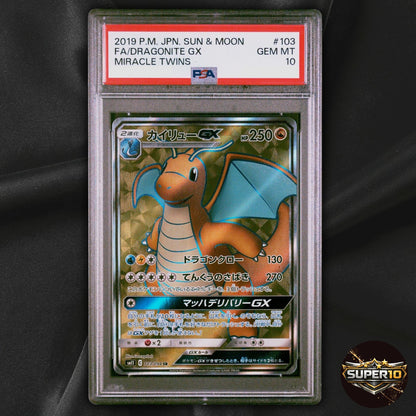PSA 10 Dragonite GX 103/094 SR Japanese Miracle Twin