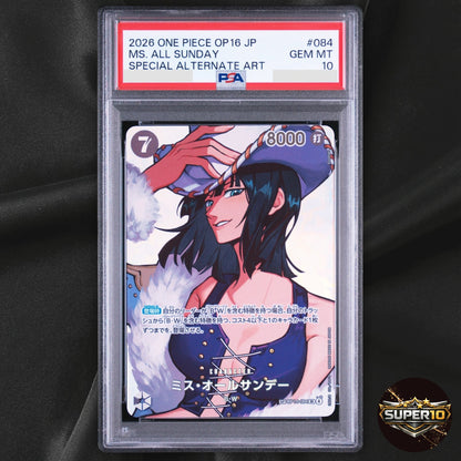 PSA 10 Ms. All Sunday SP OP14-084 The Time Of Battle OP16