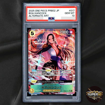 PSA 10 Boa Hancock SR PRB02-017 THE BEST vol 2 One Piece Card Game Japanese